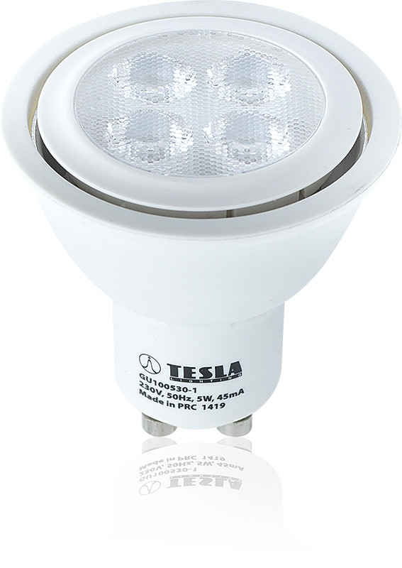 Tesla - GU100530-1 LED Bulb GU10, 5W, 3000K, Eco label